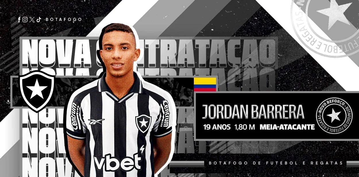 Botafogo anuncia Jordan Barrera até 2029