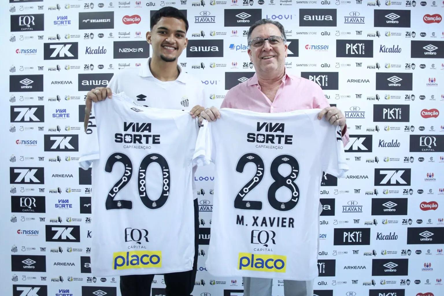 Santos renova contrato de Mateus Xavier até julho de 2028