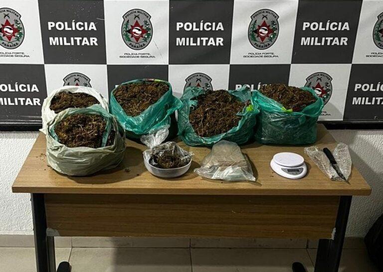 PM apreende 6 kg de maconha e prende foragido em João Pessoa