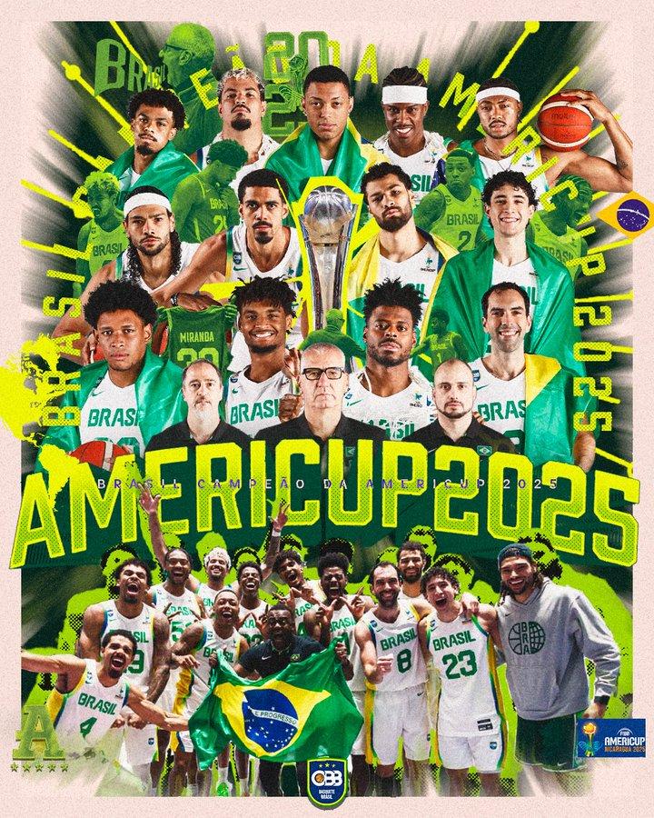 Brasil vence Argentina e conquista a AmeriCup de basquete 2025