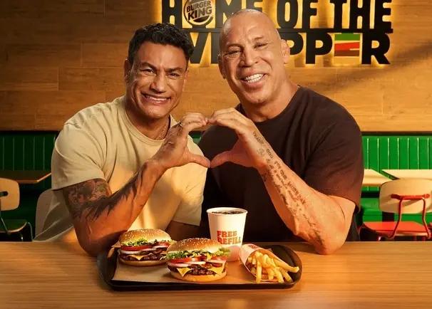 Popó e Wanderlei se reencontram em campanha do Burger King