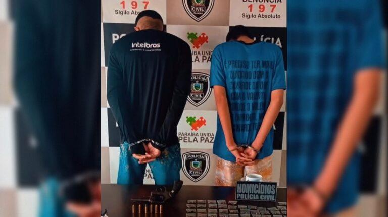 Homem é preso e adolescente apreendido por duplo homicídio em João Pessoa