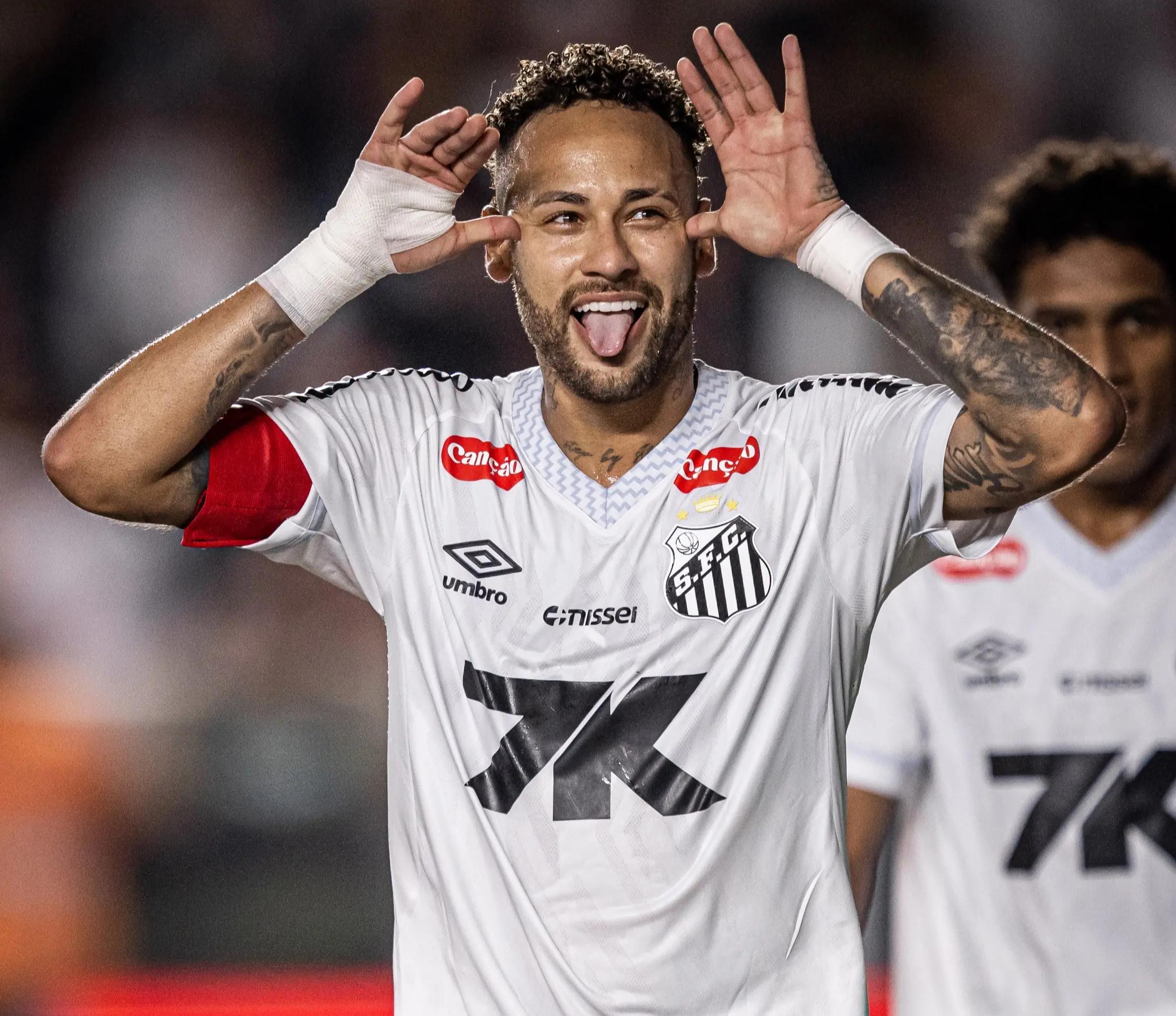 Neymar renova com o Santos até o fim da temporada de 2026