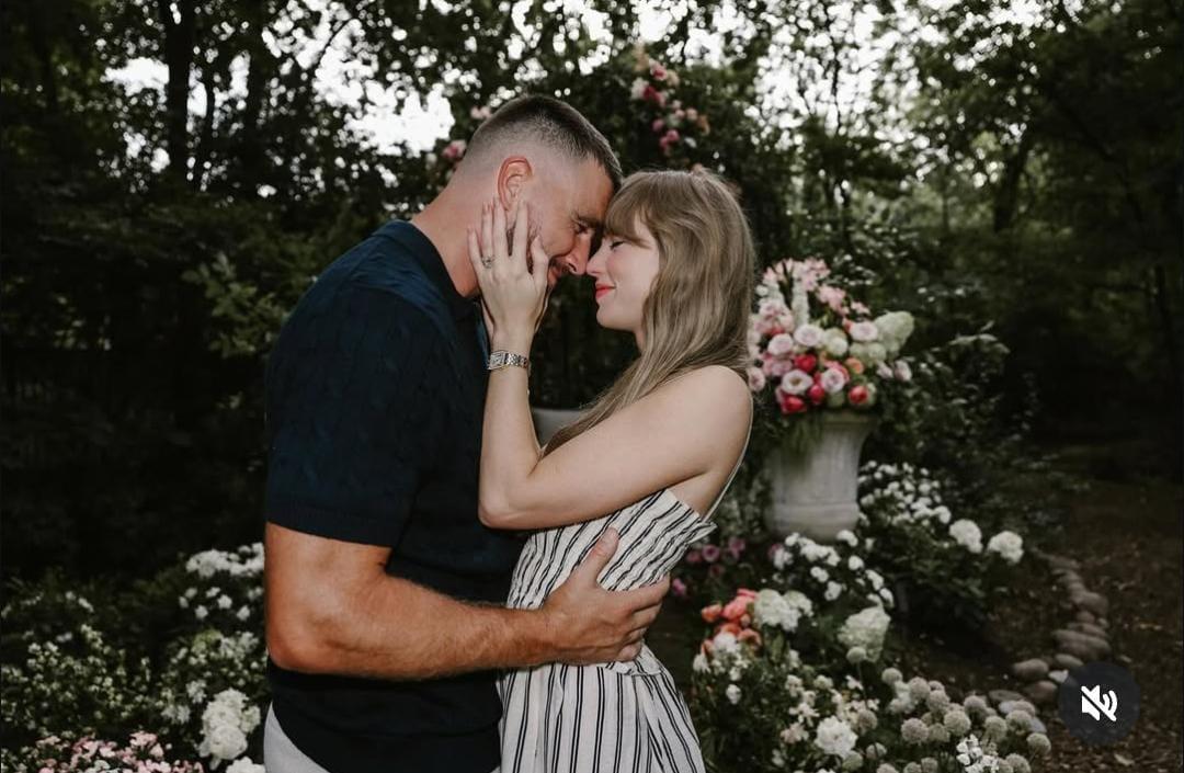 Taylor Swift anuncia noivado com Travis Kelce nas redes sociais