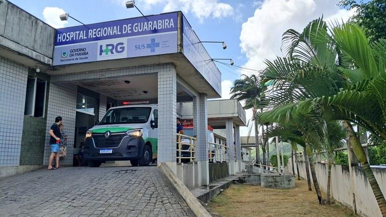 Hospital Regional de Guarabira registra 361 atendimentos no fim de semana