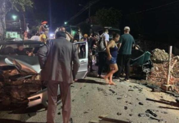 Acidente em Santa Rita deixa sete feridos após colisão entre carros e moto