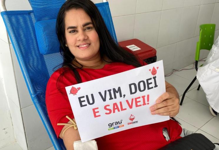 Campanha do Grau Técnico incentiva doação de sangue em Campina Grande