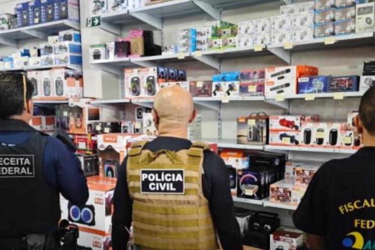 Operação Safira apreende R$ 2 milhões em eletrônicos falsificados em Campina Grande