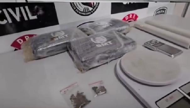 Jovem é preso com quase 4 kg de super maconha em Campina Grande