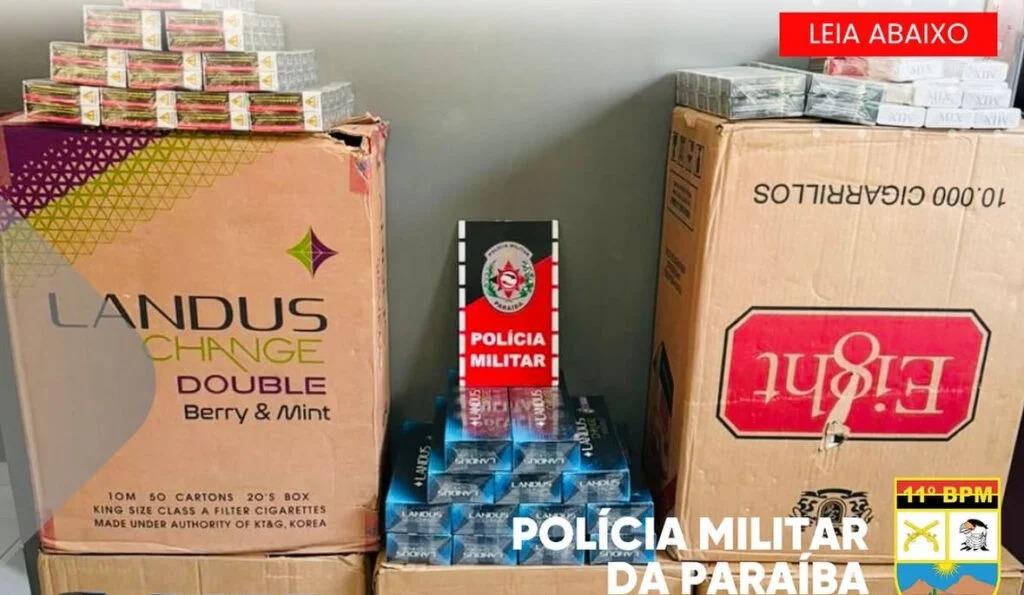 Polícia Militar apreende mais de 2 mil maços de cigarros contrabandeados no Cariri