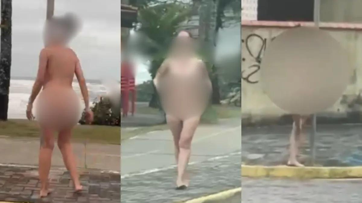 Mulher que matou o pai em SP e foi presa nua na praia vira ré
