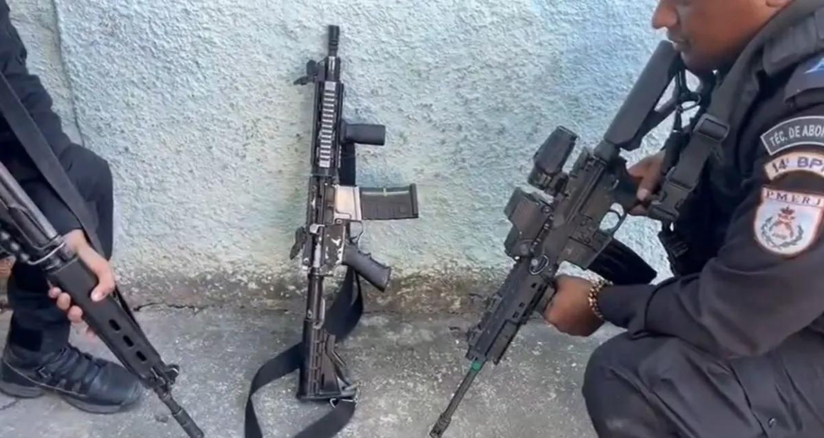 PM apreende 7 fuzis em operações no Rio de Janeiro em 24h